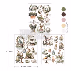 Re Design Décor Transfers® - Garden Whimsy - A4 (3-pack)