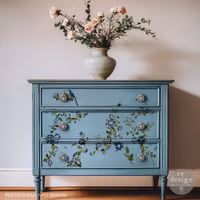 Re Design Décor Transfers® - Blue Nest Blooms - A4 (3-pack)