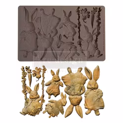 ReDesign Décor Moulds® - Silikonform - Bunny Trail Tales (ca 13x20cm)