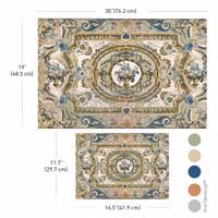 Re Design - Decoupage Tissue Paper - Serenade in Blue - A3 SET (2-Pack 49x76cm+A3)