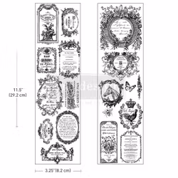 Re Design Luxe Transfers - Romance en Fleur - MINI 8x29cm (2-pack)