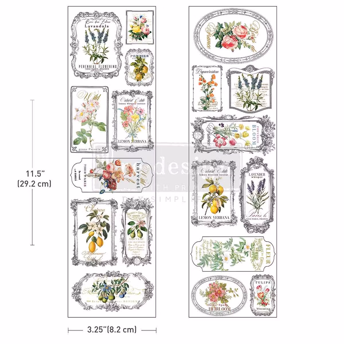 TRANSFERMOTIV - ReDesign Luxe Transfers - Fleur de Frame