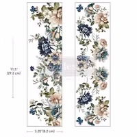 Re Design Luxe Transfers - Whispers of Indigo - MINI 8x29cm (2-pack)