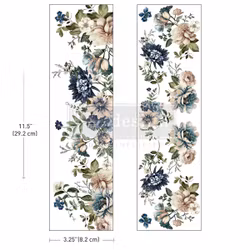 Re Design Luxe Transfers - Whispers of Indigo - MINI 8x29cm (2-pack)