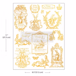 Re Design H2O Transfer - Gilded Spring - A4 (1 ark)