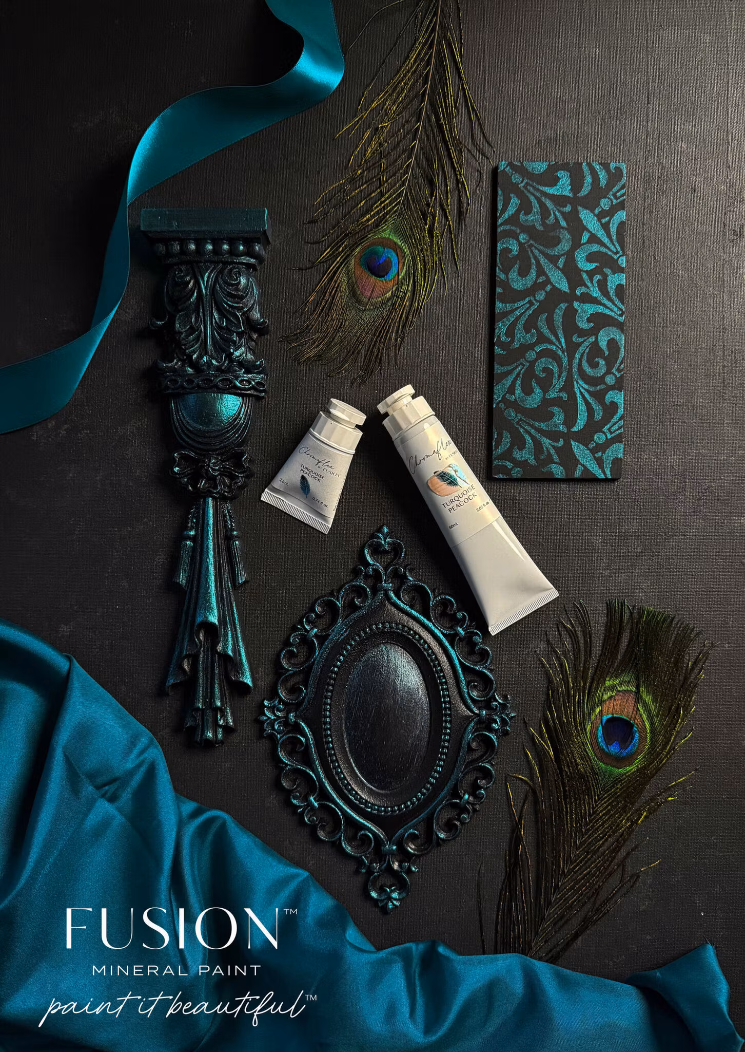 Fusion - ChromaFlex - Colour-Shifting Metallic Paint - Turquoise Peacock 60ml