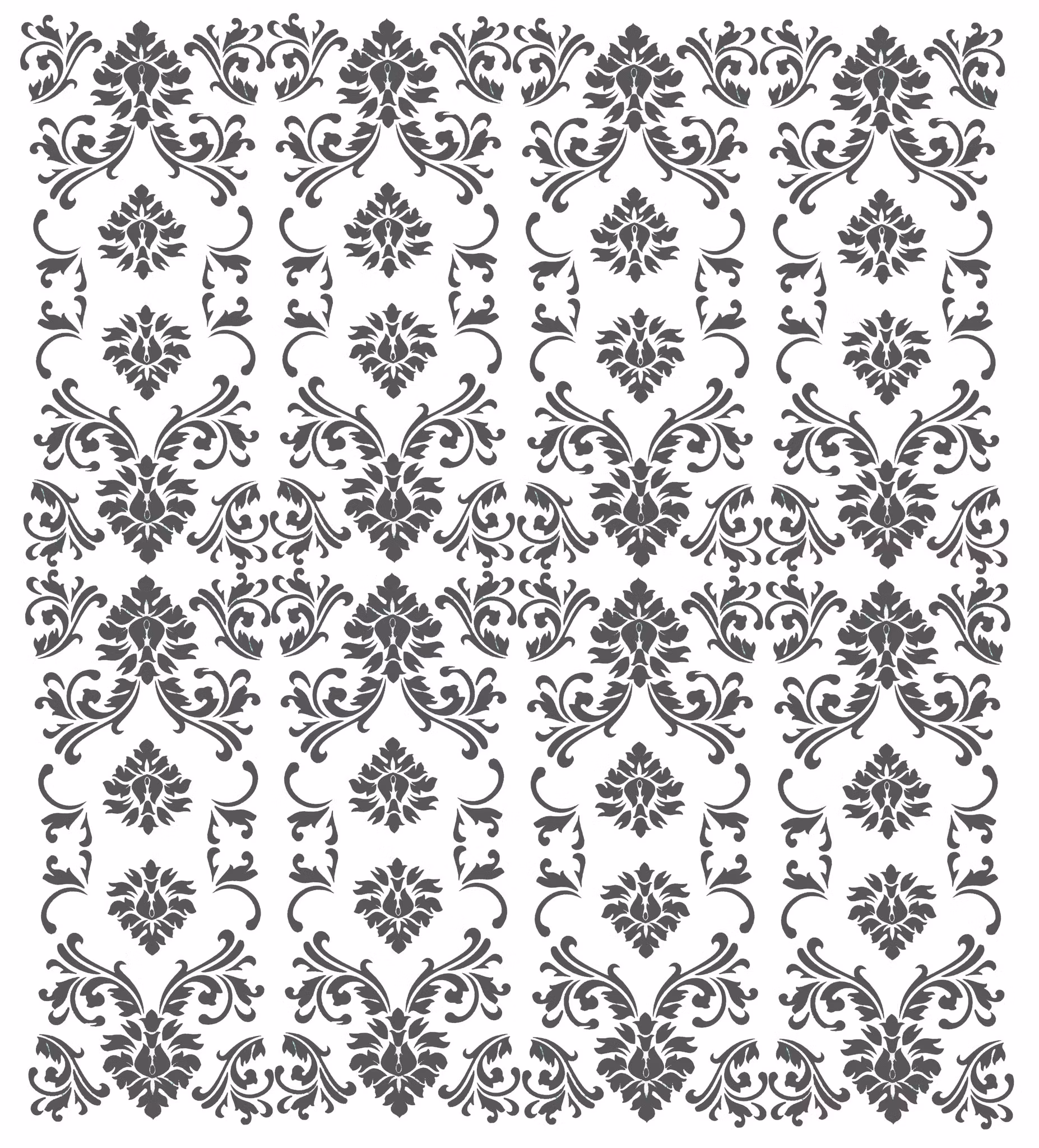 Autentico Schablon - Damask Repeat - ca 30x30cm