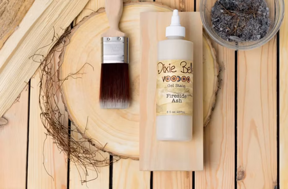 Dixie Belle Voodoo Gel Stain (vattenburen) - FIRESIDE ASH
