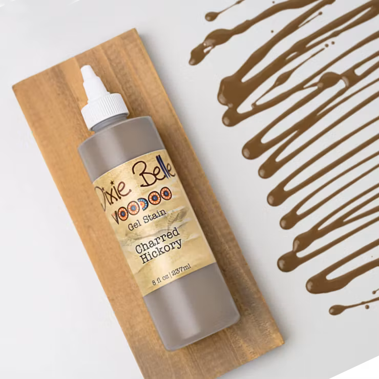 Dixie Belle Voodoo Gel Stain (vattenburen) - CHARRED HICKORY