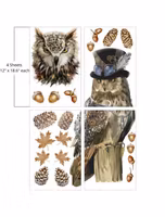 Belles & Whistles - A1 Transfer (94x61cm) - Steampunk Owl Adventure