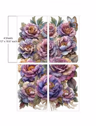 Belles & Whistles - A1 Transfer (94x61cm) - My Favorite Bouquet