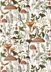DBP Belles & Whistles - A2 Rice Paper (42x59cm) - Forager's Mushrooms