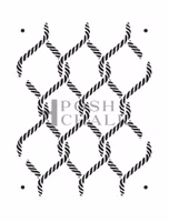 Posh Chalk® Schablon - Nautical Knots - (M) 30x40cm