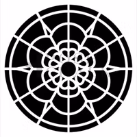 Posh Chalk® Schablon - Celestial Glass (M) 29x30cm