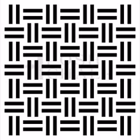 Posh Chalk® Schablon - Weave (M) 29x30cm