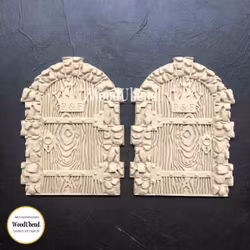 WoodUbend® Medieval Doors 17.7×13.2cm - WUB2279 (2-pack)