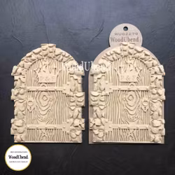 WoodUbend® Medieval Doors 17.7×13.2cm - WUB2279 (2-pack)