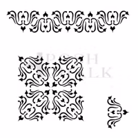 Posh Chalk® Schablon - Italian Border (M) 29x30cm