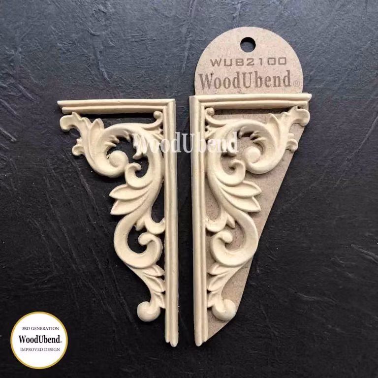 WoodUbend® Corner Scrolls 13.8x6.5cm - WUB2100 (2-pack)