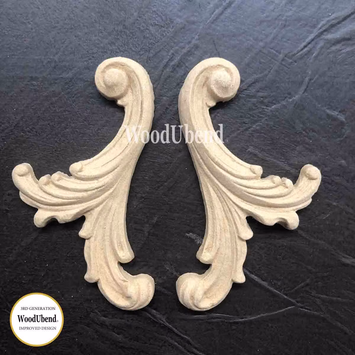 WoodUbend® Decorative Plumes 10×6cm - WUB1338 (2-pack)