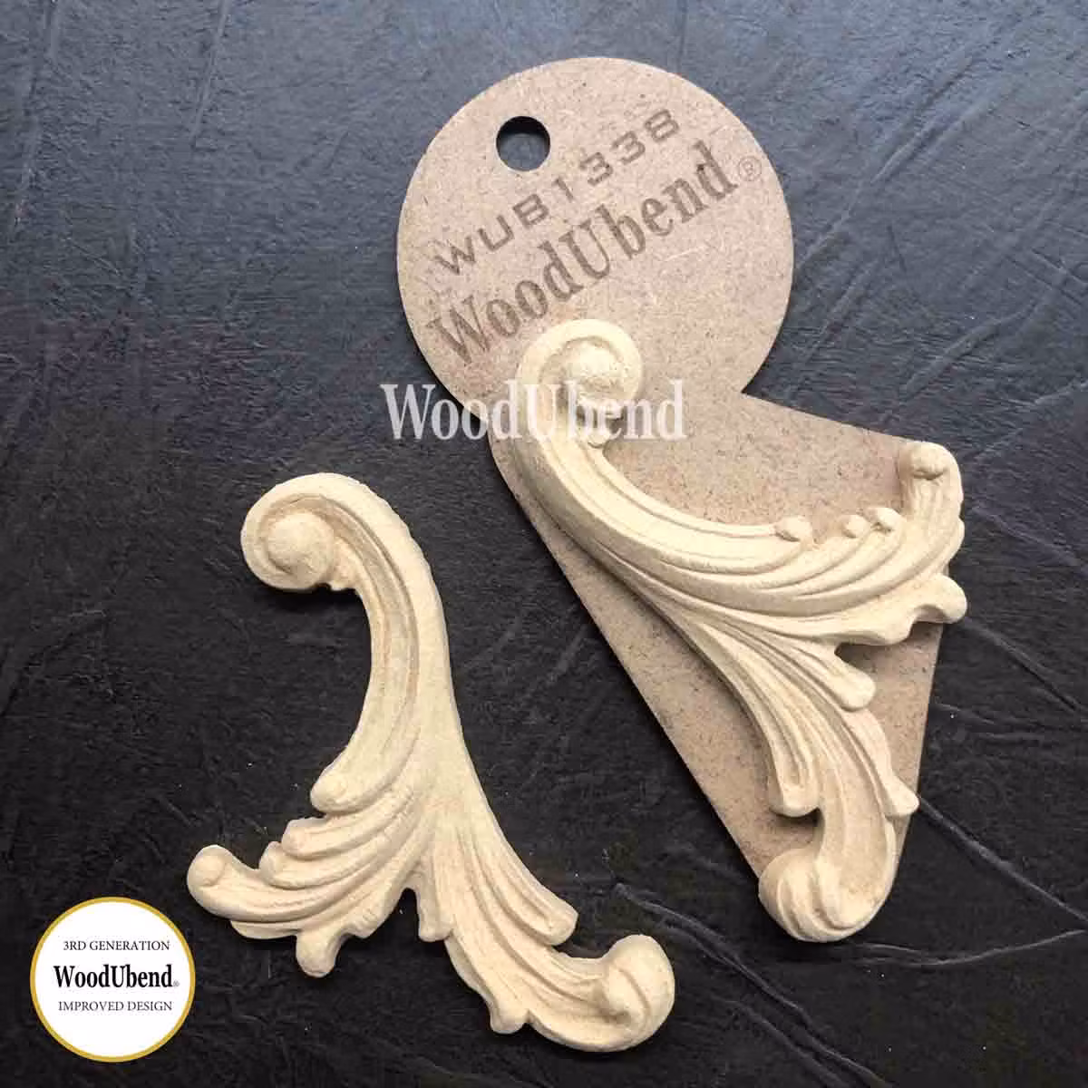 WoodUbend® Decorative Plumes 10×6cm - WUB1338 (2-pack)