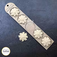 WoodUbend® Four Petal Flowers Ø 5cm WUB2159 (5-pack)