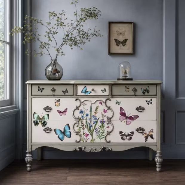 Re Design Décor Transfers® - Parisian Butterfles ca 61x89cm