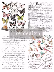 Re Design Décor Transfers® - Parisian Butterfles ca 61x89cm