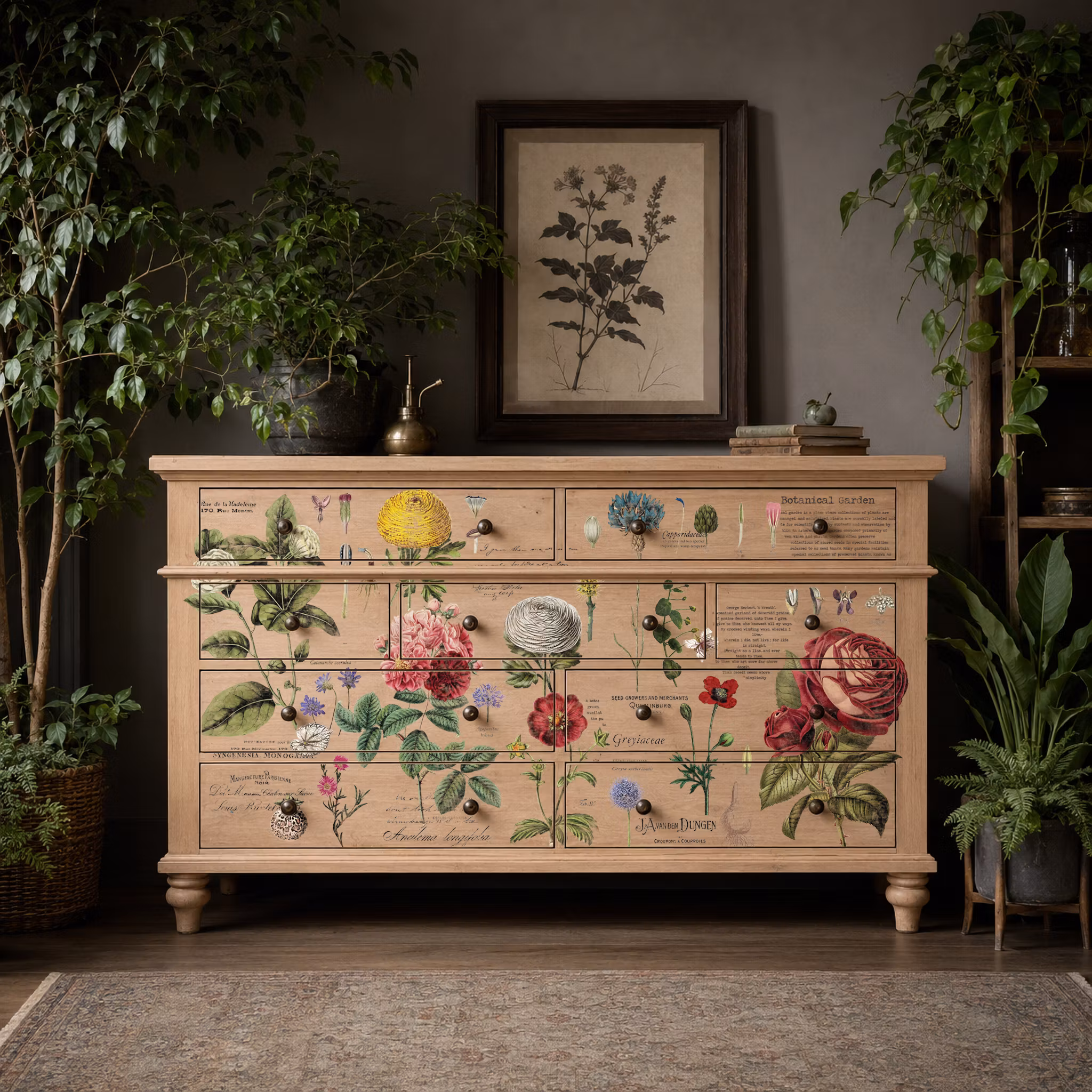 Re Design Décor Transfers® -Vintage Botanical XL ca 89x122cm