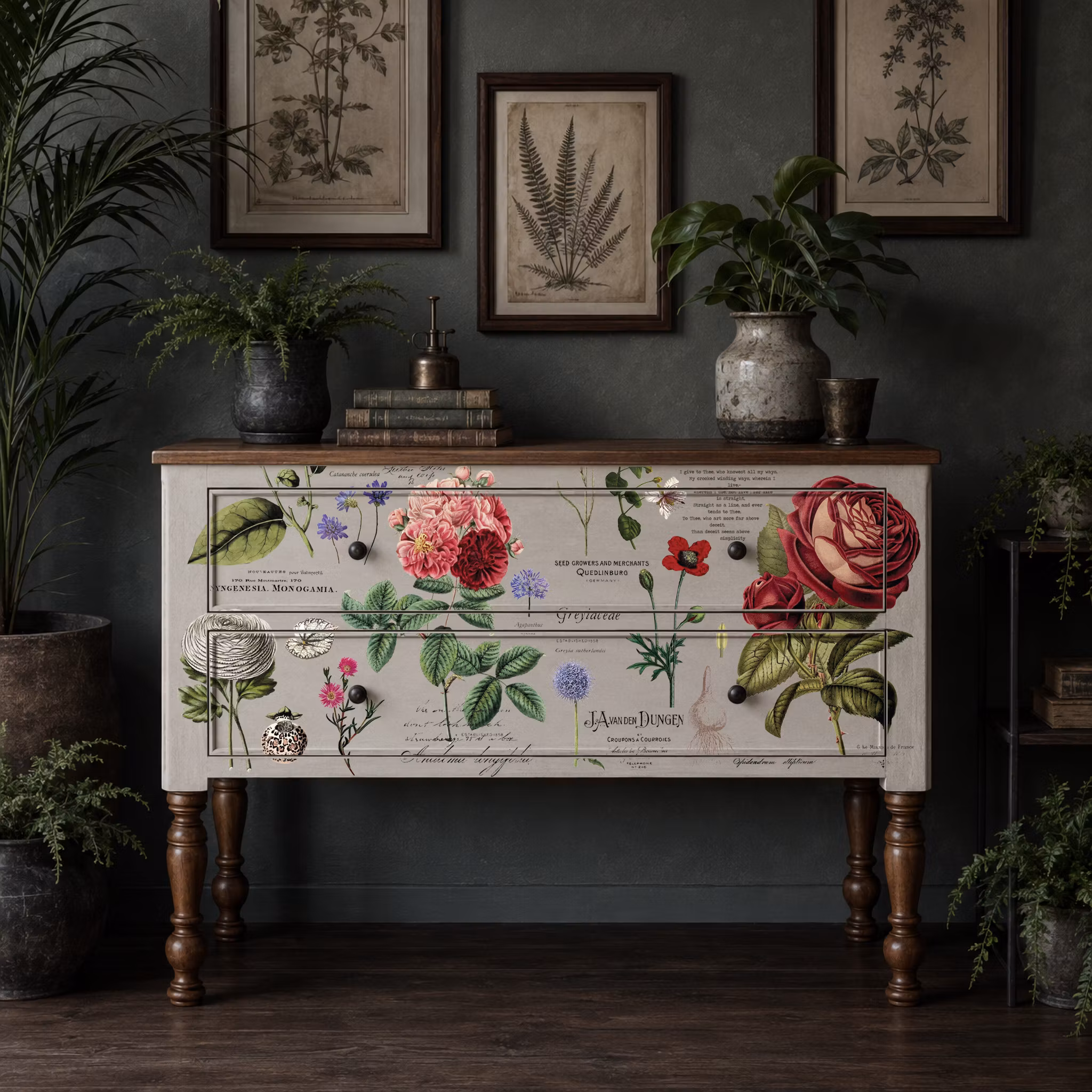 Re Design Décor Transfers® -Vintage Botanical XL ca 89x122cm