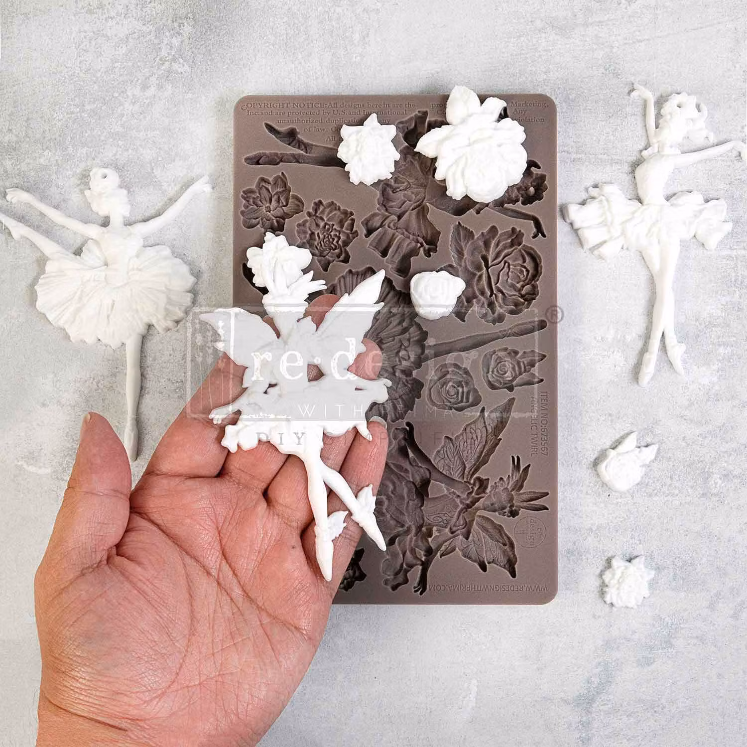 ReDesign Décor Moulds® - Silikonform - Angelic Twirl (ca 13x20cm)