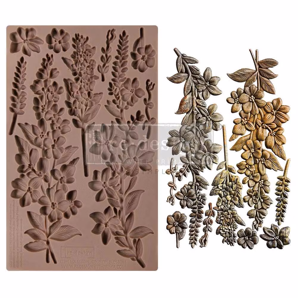 ReDesign Décor Moulds® - Silikonform - Country Blossom (ca 13x20cm)