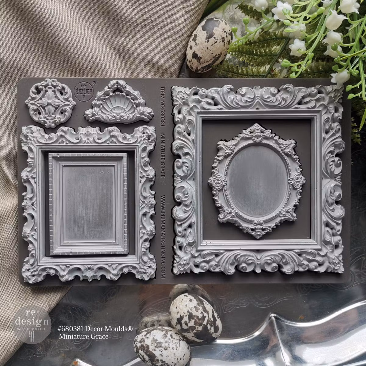 ReDesign Décor Moulds® - Silikonform - Ornate Minis (ca 13x20cm)
