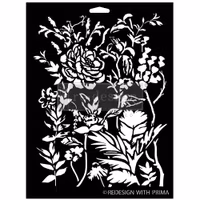 ReDesign Décor Stencils® - Schablon​​​​​​​ - Cerulean Blooms - (S) 23x30cm