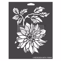 ReDesign Décor Stencils® - Schablon​​​​​​​ - Dahlia Garden - (S) 23x30cm