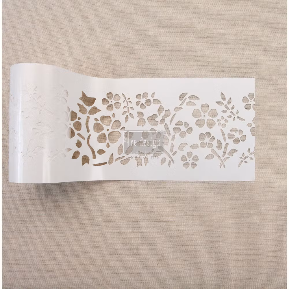 Re Design Schablon STICK & STYLE Royal Ann Garden - ​​​​​Rulle ca 10cm x 13.7m