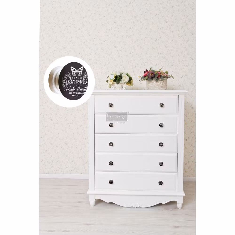 Re Design Décor Knob Transfers® - Cursive Letters ca 21x26cm