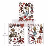 Re Design Décor Transfers® - Wonderland Impressions - A4 (3-pack)