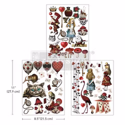 Re Design Décor Transfers® - Wonderland Impressions - A4 (3-pack)