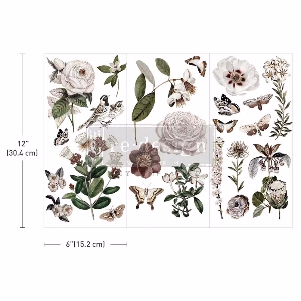 Re Design Décor Transfers® - Secret Garden - SMALL ca 30x46cm