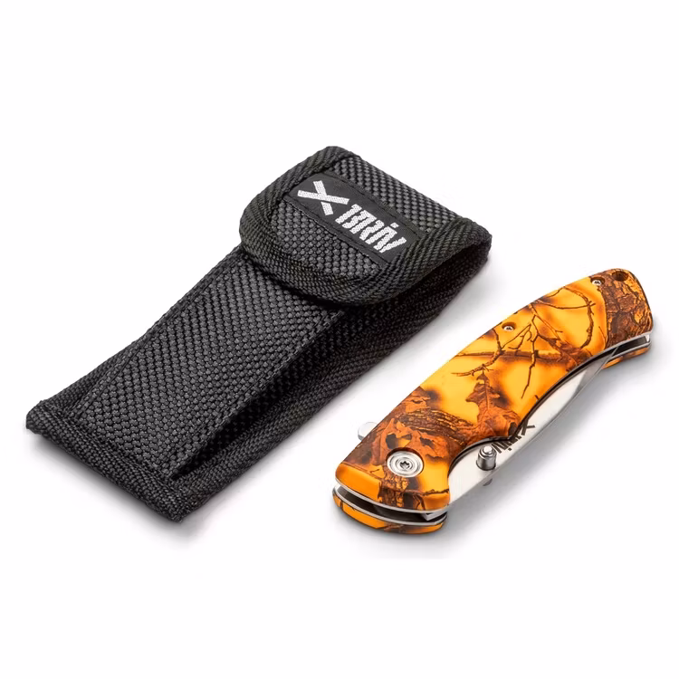 Jaktfällkniv Orange Camo