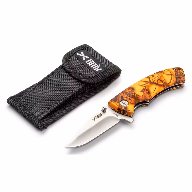 Jaktfällkniv Orange Camo