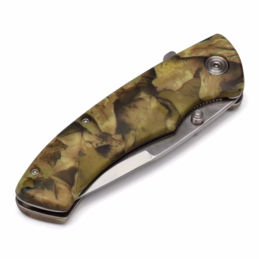 Fällkniv med camomönster