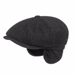 Keps - Stetson Hatteras Wool/Cashmere EarFlap Svart