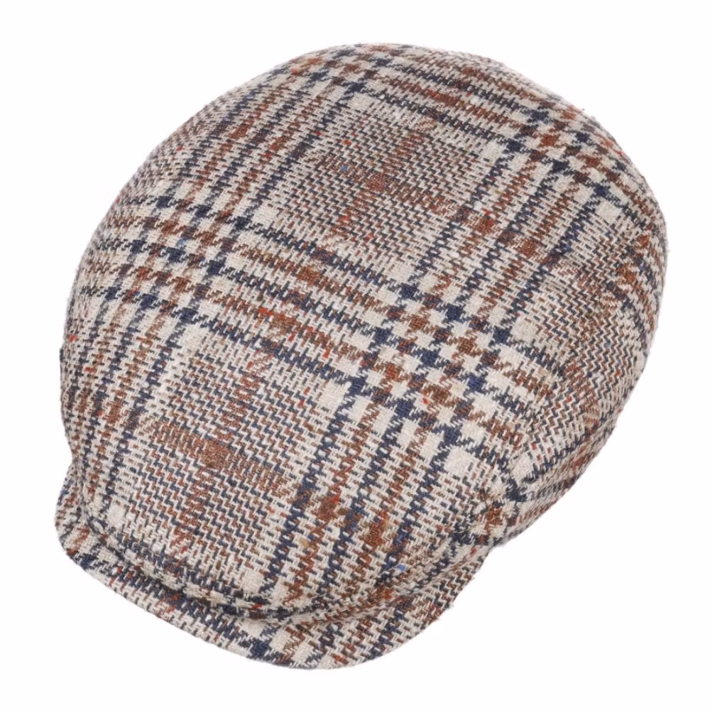 Keps - Stetson Driver Cap Silk/Virgin wool Beige/Blue