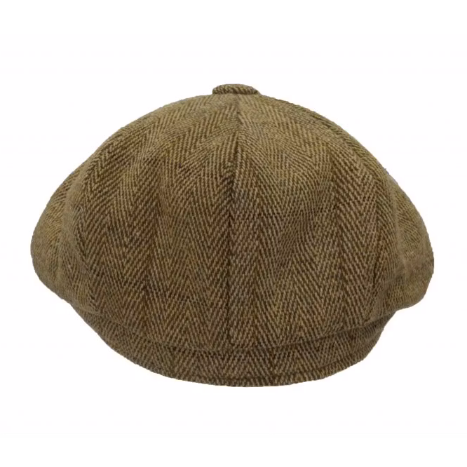 Ljusgrön tweed newsboy keps - Walker & Hawkes