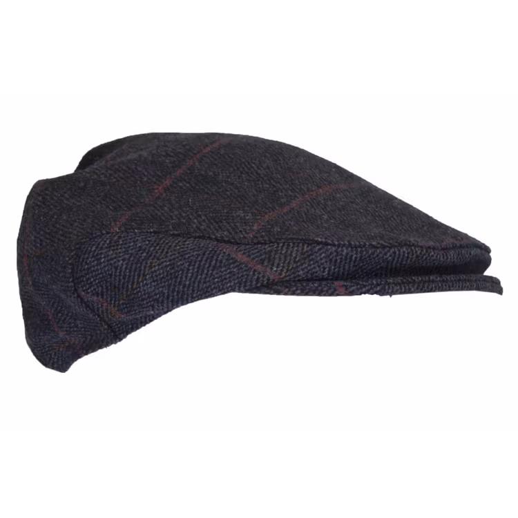 Blå derby tweed keps - Walker & Hawkes
