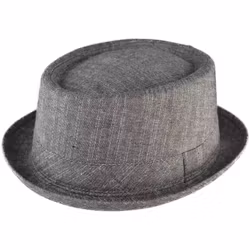Svart Pork Pie hatt