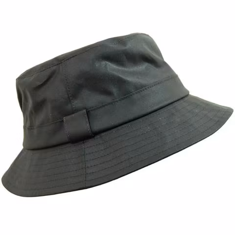Vaxad hatt - Olive