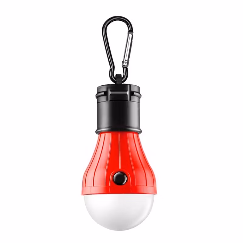 Röd Campinglampa